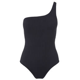 MELISSA ODABASH maillot de bain 1 pièce asymétrique sans armatures Palermo Black Cruise