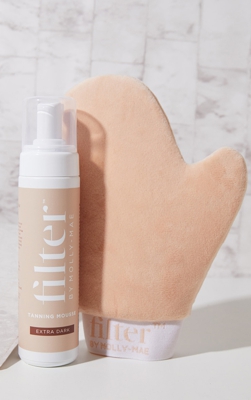Molly Mae - Gant applicateur & mousse autobronzante Filter - Extra Dark, Marron Clair