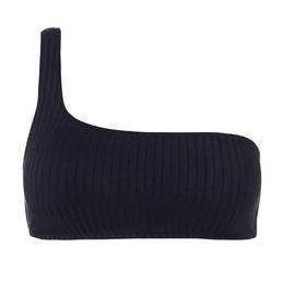 MELISSA ODABASH haut de maillot de bain bandeau asymétrique Toulouse Black Cruise