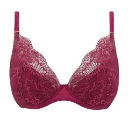 KATHERINE HAMILTON soutien-gorge triangle coques plongeant en dentelle Angela