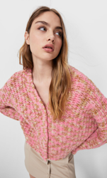 Stradivarius Cardigan Multicolore Rose Bonbon S en oferta