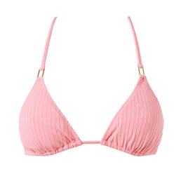 MELISSA ODABASH haut de maillot de bain triangle Cancun Candy Pink