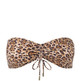 MELISSA ODABASH haut de maillot de bain bandeau Florence Leopard Mind