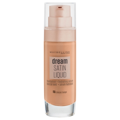 Maybelline Dream Radiant Liquid Hydrating Foundation with Hyaluronic Acid and Collagen 30ml (Various Shades) - 027 Classic Beige
