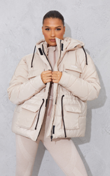 Doudoune de randonnée avoine à poches, Avoine en oferta