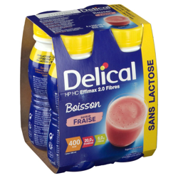 Delical Effimax 2.0 Fibres Boisson Sans lactose Hphc Fraise características