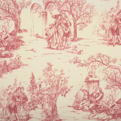 Tissu coton imprimé toile de jouy galanterie en oferta