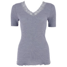 CALIDA top manches courtes en laine et soie Silky Wool Joy