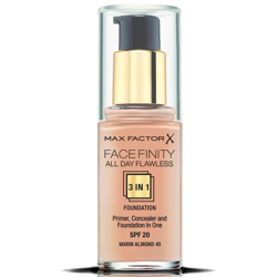 Fond de teint Facefinity 3-en-1 All Day Flawless Max Factor 30 ml – 45 Warm Almond precio