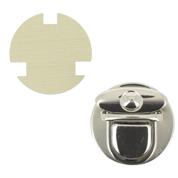 Fermoir cartable ovale argenté 47 mm en oferta