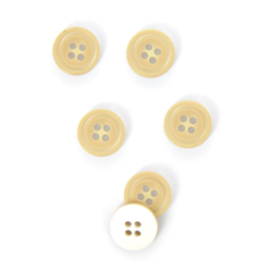 Boutons beiges et blancs 14 mm en oferta