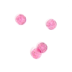 Boutons pailletés rose clair 11mm en oferta