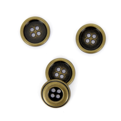 Boutons ronds dorés 20 mm en oferta