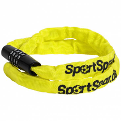 SportSpar.de "Safety First!" Antivol pour vélo, scooter et moto jaune en oferta