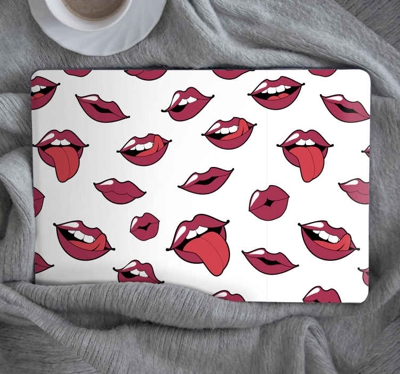 Sticker PC Lèvres et langue abstraites