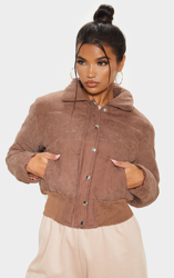 Doudoune peau de pêche marron chocolat, Chocolat en oferta