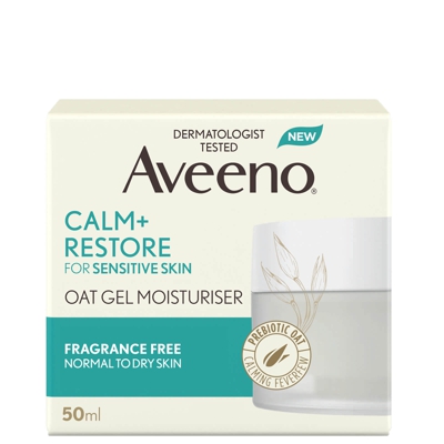 Aveeno Face Calm and Restore Oat Gel Moisturiser 50ml