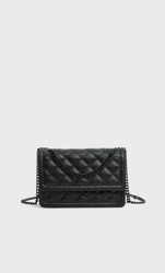Stradivarius Sac Bandoulière Matelassé Noir 103 en oferta