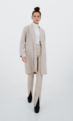 Stradivarius Manteau En Maille Grattée Écru M en oferta