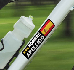 Autocollant Velo Drapeau personnalisable en oferta