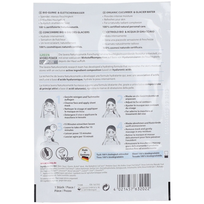 lavera Hydro Masque en tissu hydratant