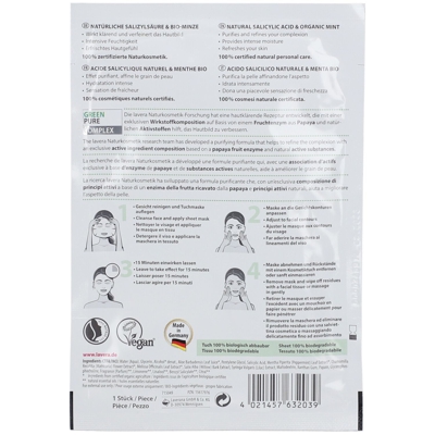 lavera Masque en tissu purifiant