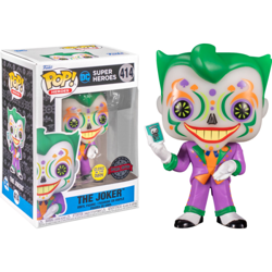 THE JOKER DIA DE LOS MUERTOS / SUPER HEROES / FIGURINE FUNKO POP / EXCLUSIVE SPECIAL EDITION / GITD en oferta