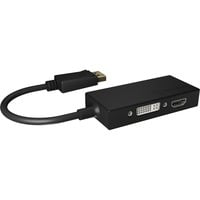 IB-AC1031 DisplayPort DVI-D + VGA (D-Sub) + HDMI Noir, Adaptateur características