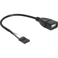 83291 câble USB 0,2 m USB A Noir, Adaptateur