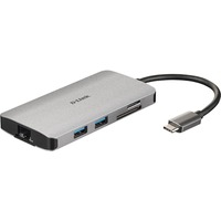 DUB-M810 station d''accueil Avec fil Thunderbolt 3 Argent