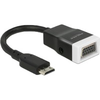 65588 câble vidéo et adaptateur HDMI Type C (Mini) VGA (D-Sub) + 3,5 mm Noir