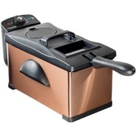 AF370CO friteuse Unique 3,5 L Autonome 2000 W Noir, Cuivre