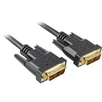 DVI-D/DVI-D (18+1), 1m câble DVI Noir precio
