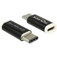 65678 changeur de genre de câble USB 2.0-C USB 2.0 Micro-B Noir, Blanc, Adaptateur precio