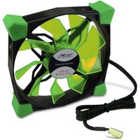 CobaNitrox N-120-GR Boitier PC Ventilateur 12 cm Noir, Vert, Ventilateur de boîtier
