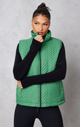 Doudoune de randonnée légère verte matelassée, Vert en oferta