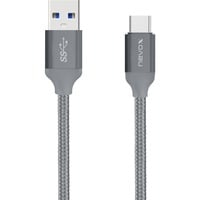 1480 câble USB 2 m USB 3.2 Gen 2 (3.1 Gen 2) USB A USB C Gris