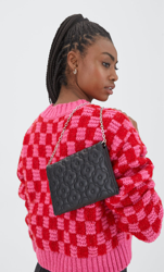 Stradivarius Mini-Sac Matelassé À Fleurs Noir 103 características