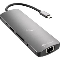 USB 3.0 Type C Combo Adapter carte et adaptateur d''interfaces HDMI, RJ-45, USB 3.2 Gen 1 (3.1 Gen 1), Station d''accueil