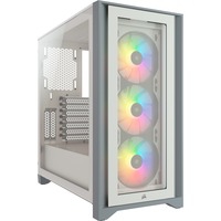 iCUE 4000X RGB Midi Tower Blanc, Châssis mini-tour
