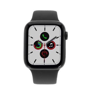 Apple Watch Series 5 - boîtier en aluminium gris 44mm - bracelet sport noir (GPS+Cellular) - comme neuf