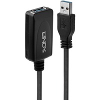 5.0m USB 3.0 M/F câble USB 5 m USB 3.2 Gen 1 (3.1 Gen 1) USB A Noir, Câble d''extension