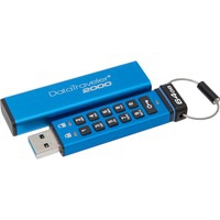 DataTraveler 2000 64GB lecteur USB flash 64 Go USB Type-A 3.2 Gen 1 (3.1 Gen 1) Bleu, Clé USB