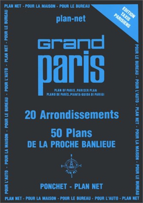 Grand Paris 20 arrondissements + 50 plans de la proche banlieue (Plan Net)