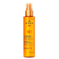 Nuxe Sun Huile bronzante visage et corps Spf10 características