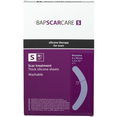 BAP Scar Care S Pansement lavable pour cicatrices de maman 4 x 30 cm