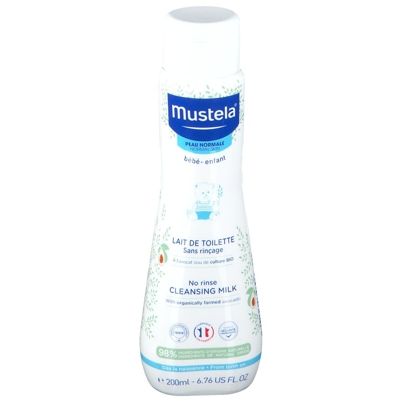 mustela® Bébé Enfant Lait de Toilette Sans Rinçage Peau Normale