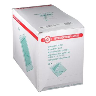 Noba Nobasorb® Compresse Absorbante Stérile 10 x 20 cm