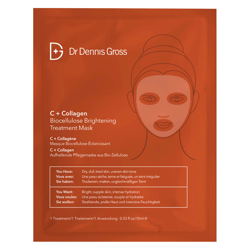 Dr Dennis Gross Skincare C+Collagen Biocellulose Brightening Treatment Mask (1 Application) en oferta
