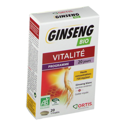 Ortis® Ginseng BIO Vitalité características